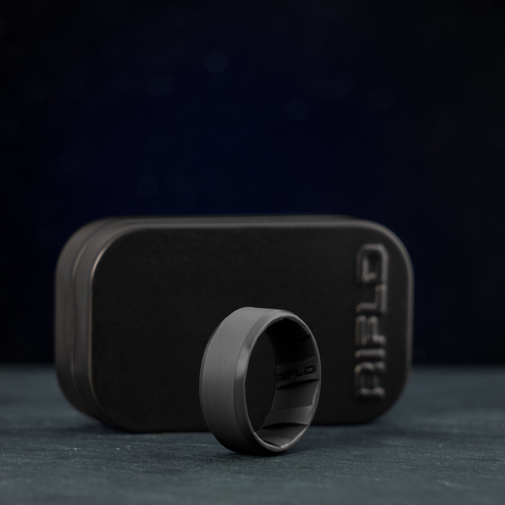 Tactical Silicone Ring Black - Rifld Ring Company