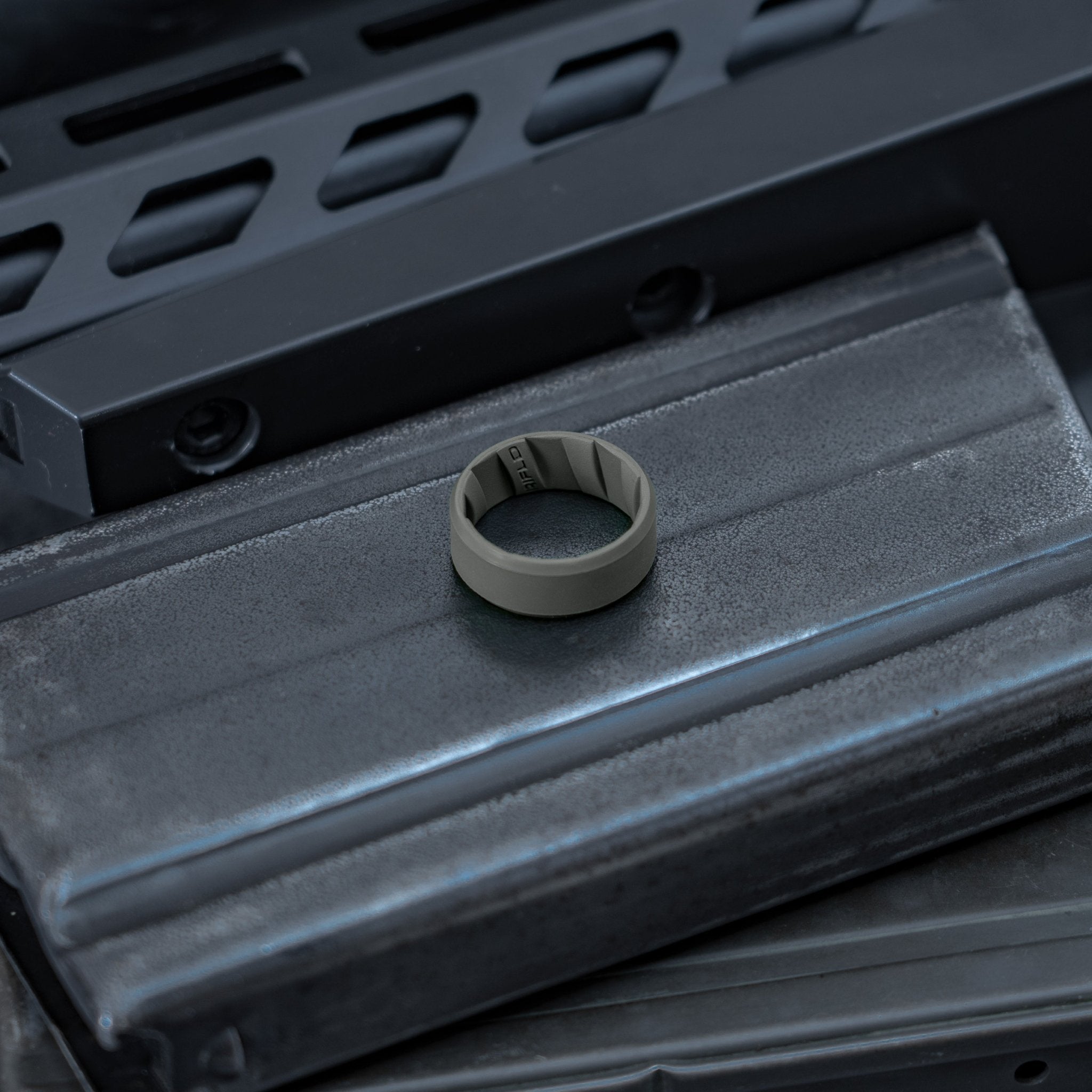 Tactical Silicone Ring Gunmetal - Rifld Ring Company