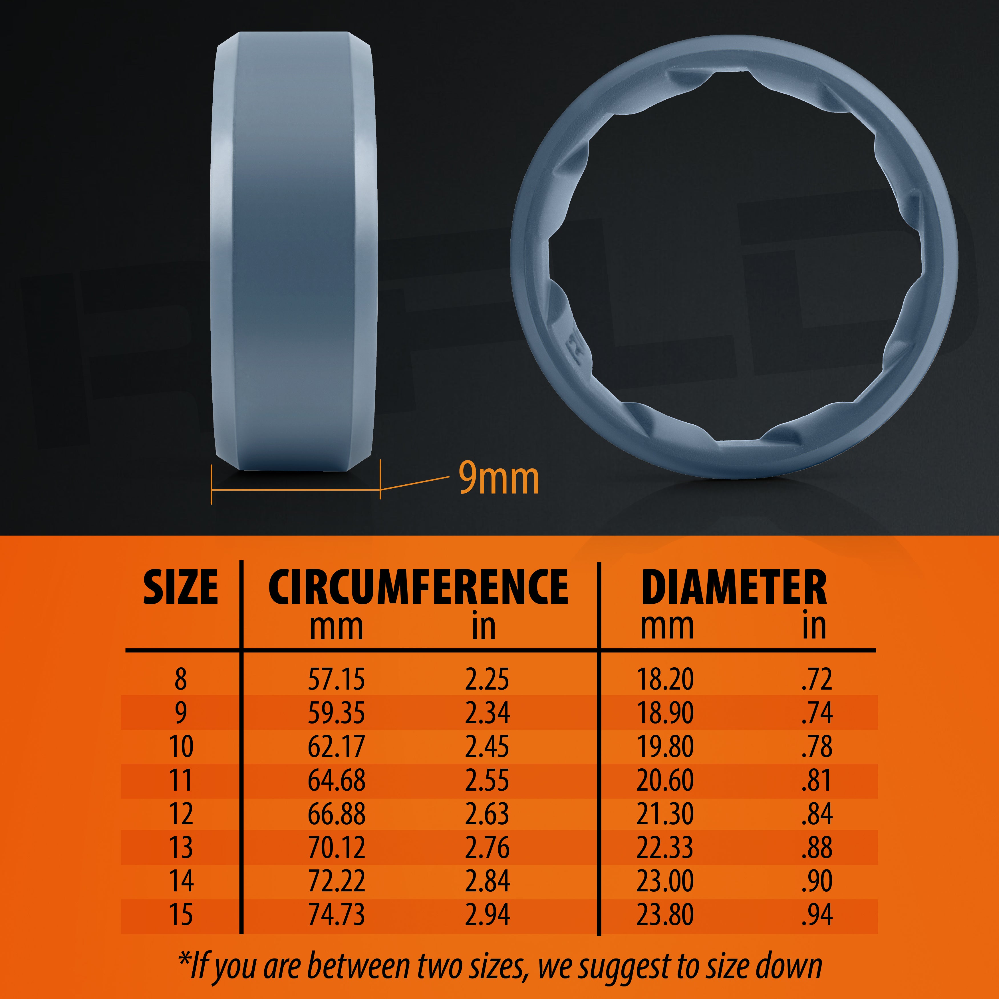 Tactical Silicone Ring Blue