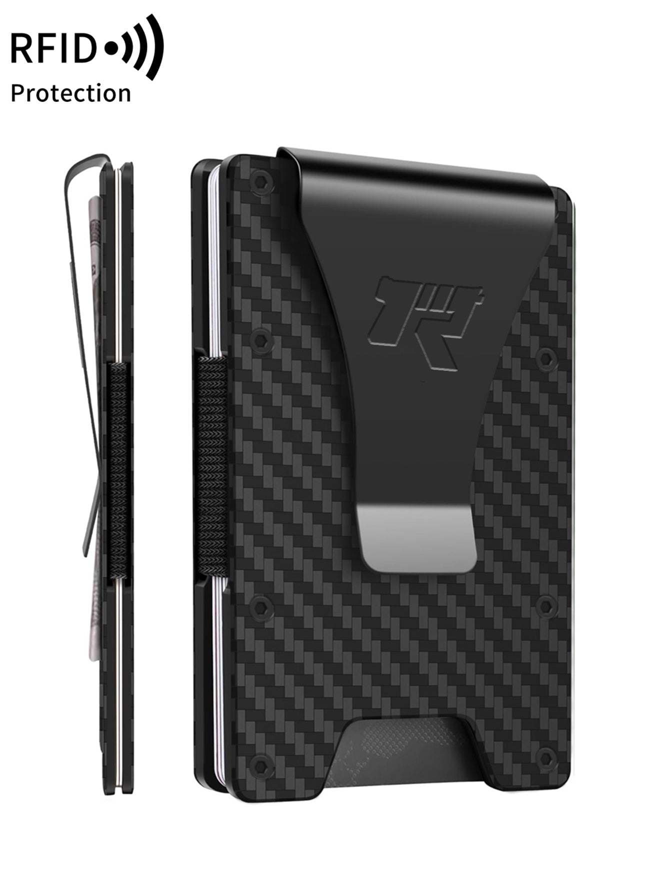 Tactical Carbon Fiber Money Clip Wallet - Rifld Ring Company
