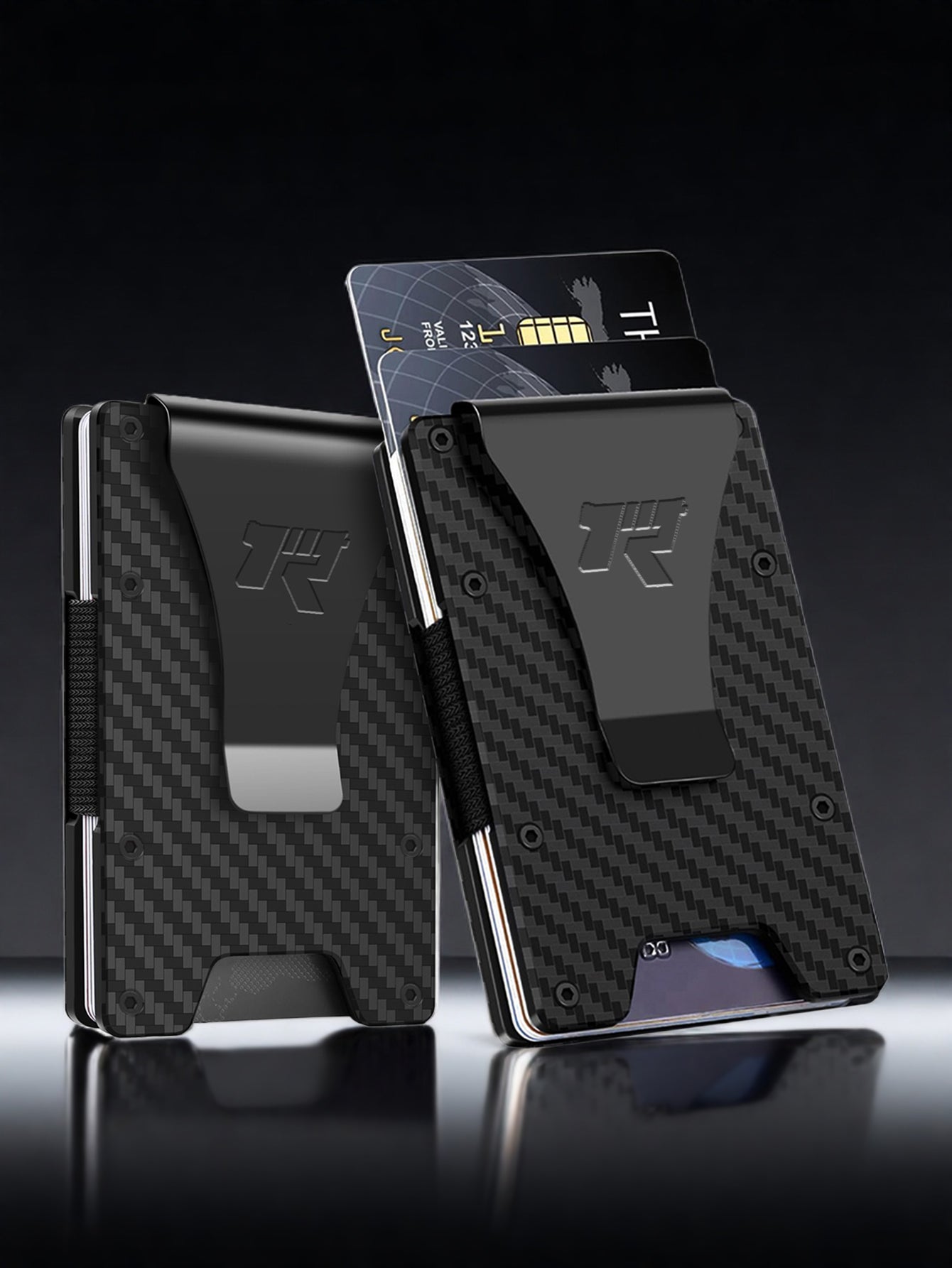 Tactical Carbon Fiber Money Clip Wallet - Rifld Ring Company