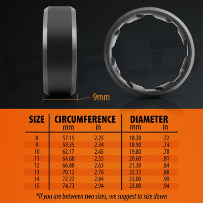 Tactical Silicone Ring Black - Rifld Ring Company