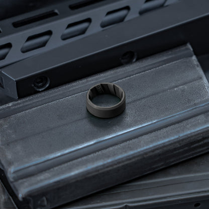 Tactical Silicone Ring Black - Rifld Ring Company