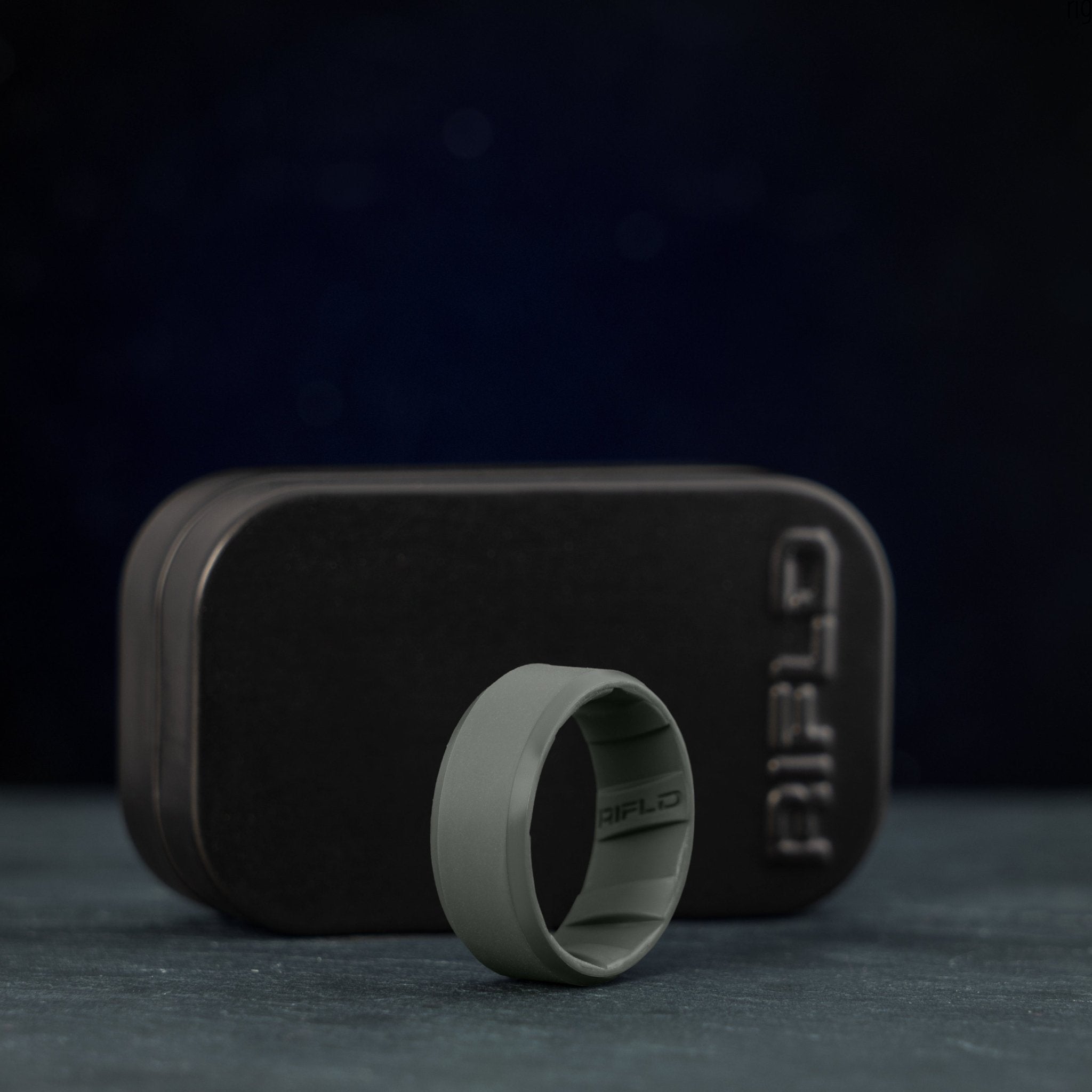 Tactical Silicone Ring Gunmetal - Rifld Ring Company