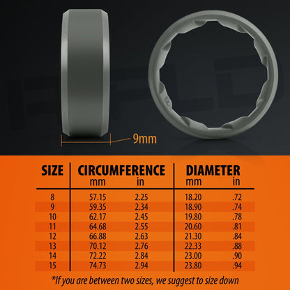 Tactical Silicone Ring Gunmetal - Rifld Ring Company