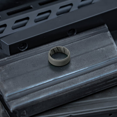 Tactical Silicone Ring Gunmetal - Rifld Ring Company